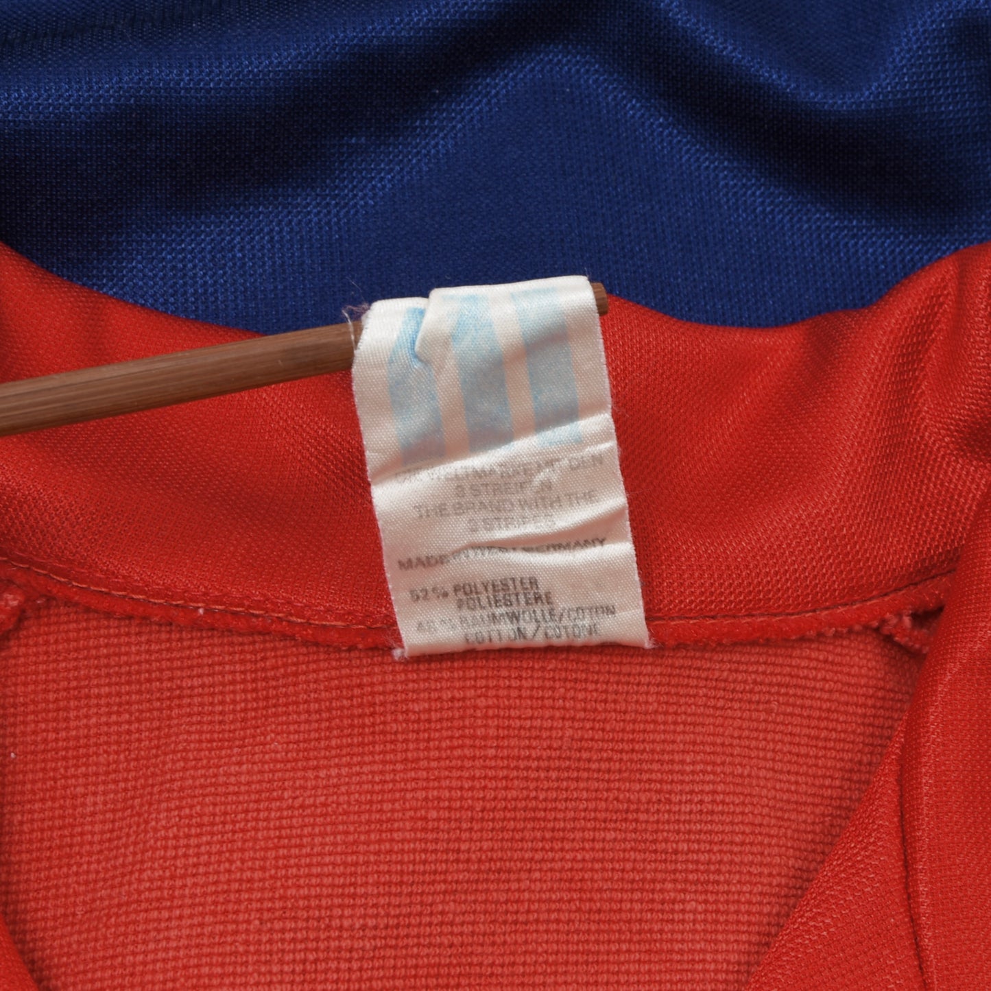 Vintage 1970er Adidas Jogginganzug Gr. D8 - Rot, Weiß & Marineblau
