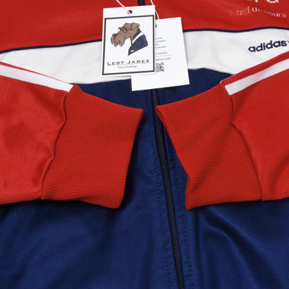 Vintage 1970er Adidas Jogginganzug Gr. D8 - Rot, Weiß & Marineblau