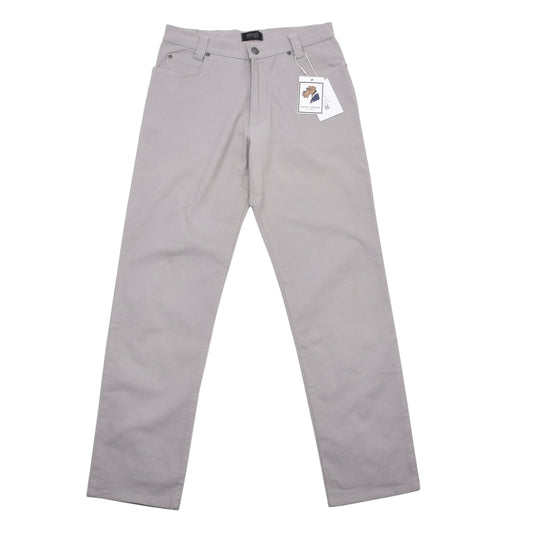 Vintage V2 Versace 5 Pocket Hose Größe W32 ca. 38cm Made in Italy - Grau-Beige
