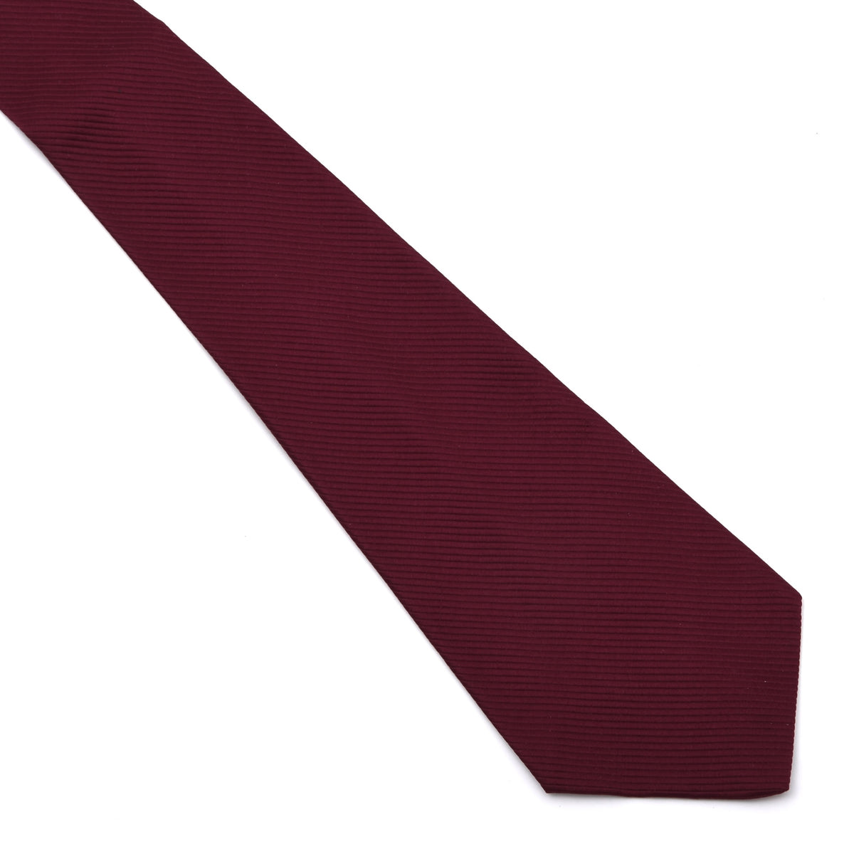 Vintage Adlmüller Ripsstruktur Seide Krawatte 123cm - Bordeaux