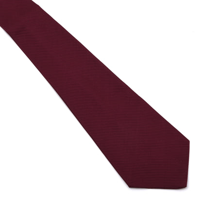 Vintage Adlmüller Ripsstruktur Seide Krawatte 123cm - Bordeaux