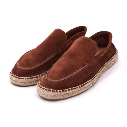 Aurelien Wildleder Espadrilles 'Beachside Loafers' Größe 41 – Tabakbraun