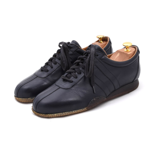Bally Free M Leder-Sneaker Größe 8 1/2E – Navyblau