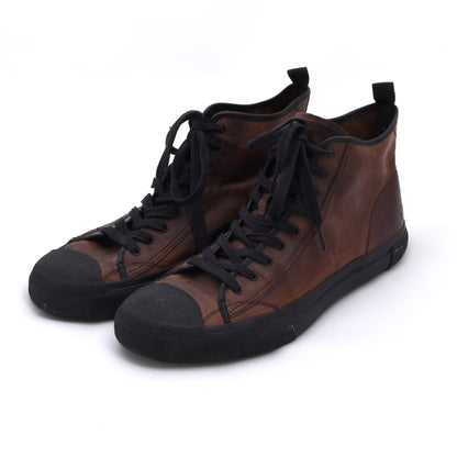 Frye Chambers High-Top-Sneakers aus geöltem Leder, Größe 12 - Braun