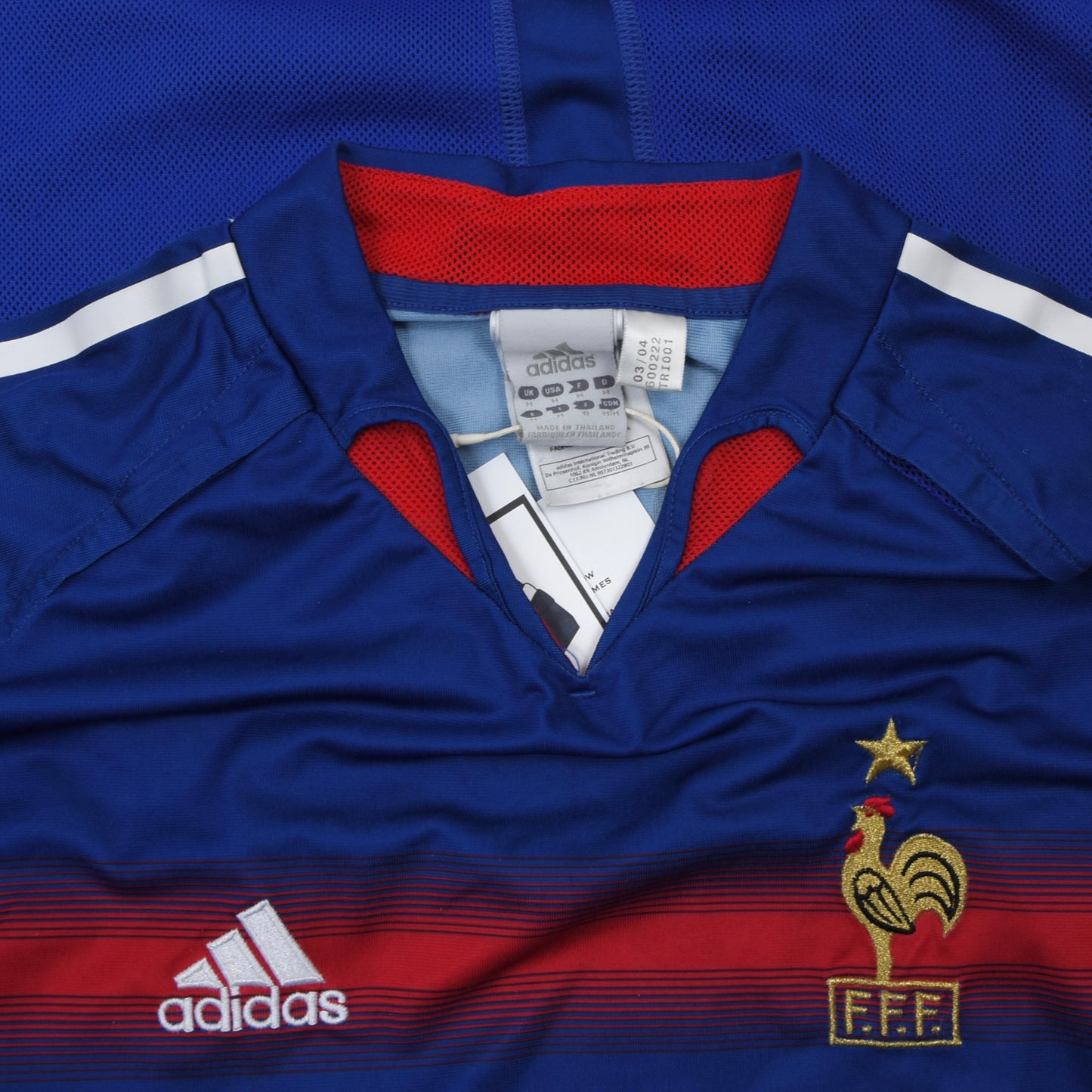 Adidas France 2004-2006 Jersey #10 Zidane Größe M - Blau