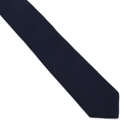 Classic Grenadine 100% Seide Krawatte Made in Italy – Marineblau