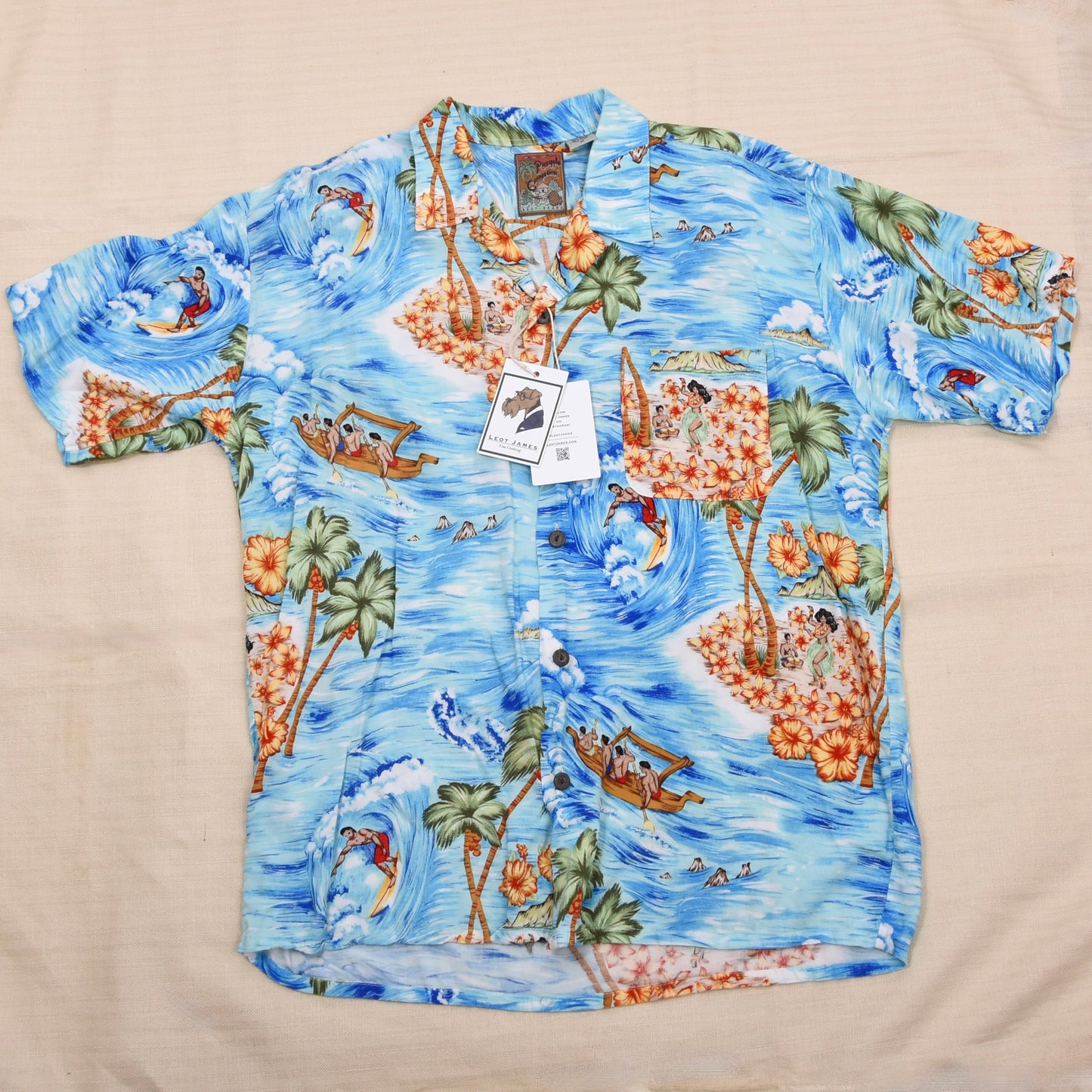 Vintage Pineapple Connection Hawaiihemd Größe M