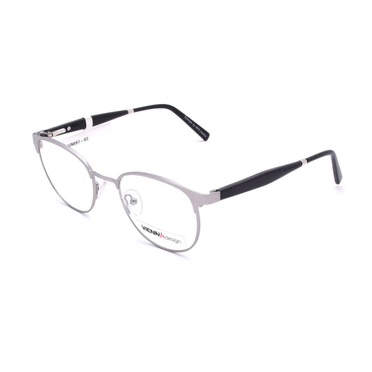 NWOT Vienna Design Frames Mod. UN697 - Silber/Schwarz