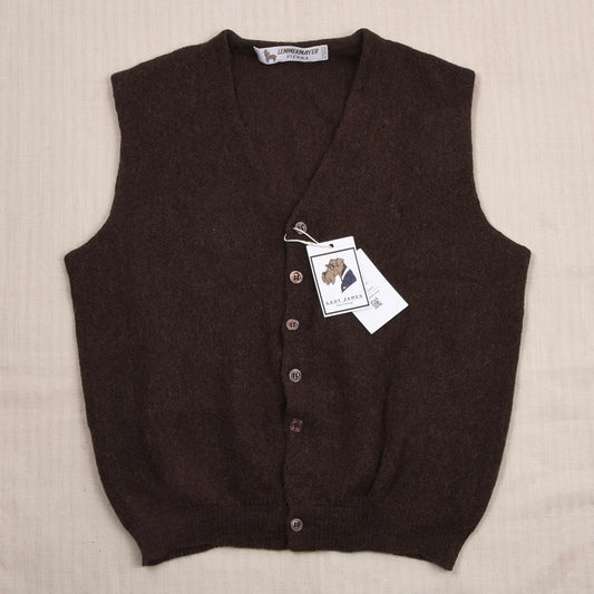 Lemmermayer Vienna 100% Prime Alpaka Pullunder/Waistcoat Made in Austria - Braun