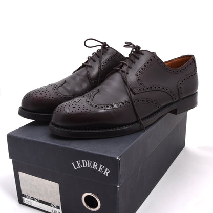 Lederer Brogue Shoes Size42 - Bordeaux