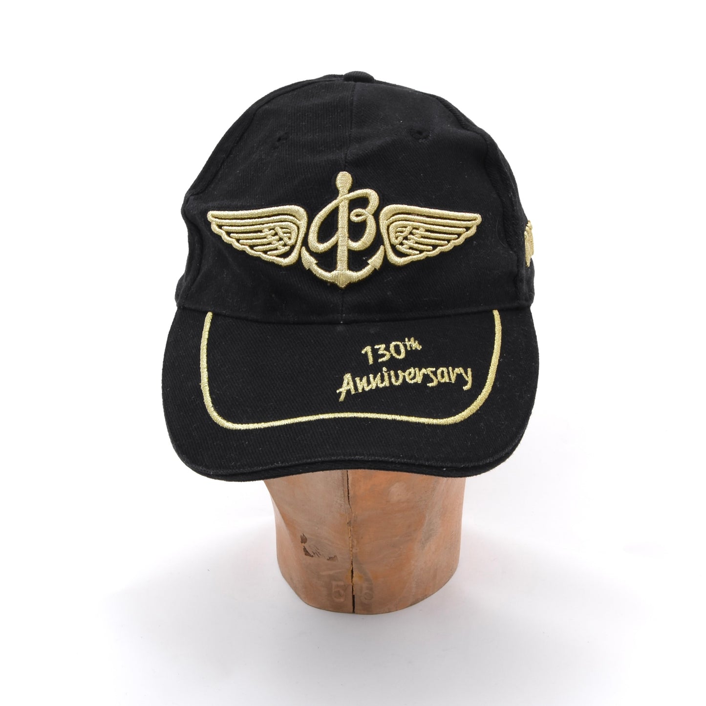 Breitling 130 Jahre Jubiläums-Baseballmütze Einheitsgröße – Schwarz/Gold