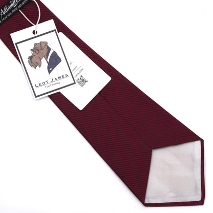 Vintage Adlmüller Ripsstruktur Seide Krawatte 123cm - Bordeaux