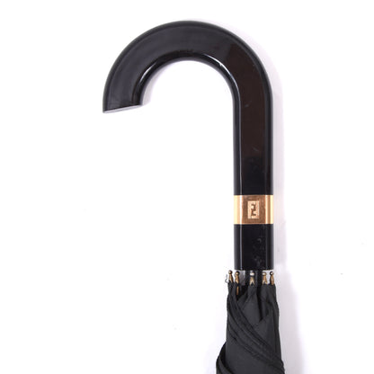 Vintage Fendi Parfums Umbrella - Black & Gold
