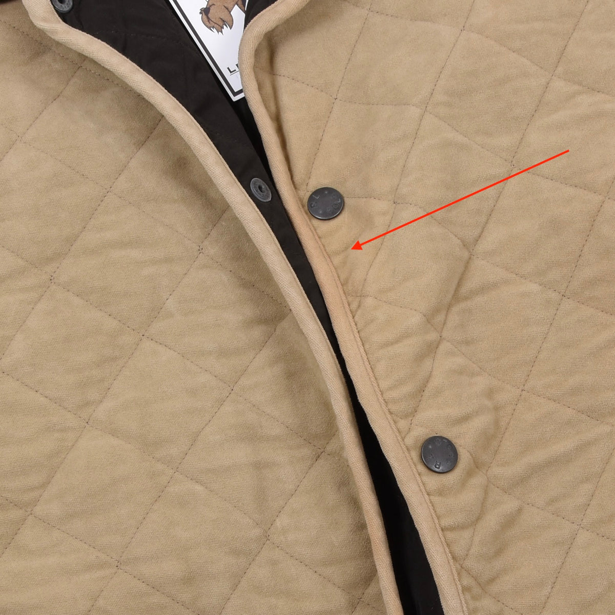 Polo Ralph Lauren Moleskin Steppjacke Gr. S - Beige