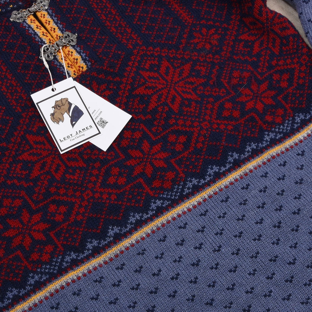 Levandi 100% Wolle Fair Isle/Nordic Pullover Gr. L