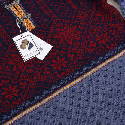 Levandi 100% Wolle Fair Isle/Nordic Pullover Gr. L