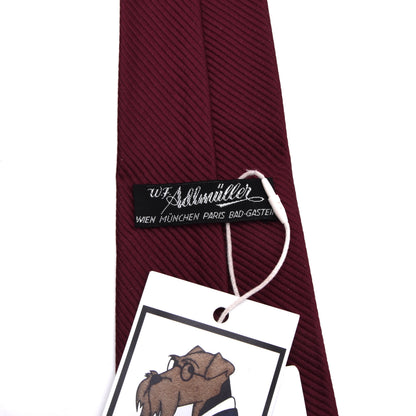 Vintage Adlmüller Ripsstruktur Seide Krawatte 123cm - Bordeaux