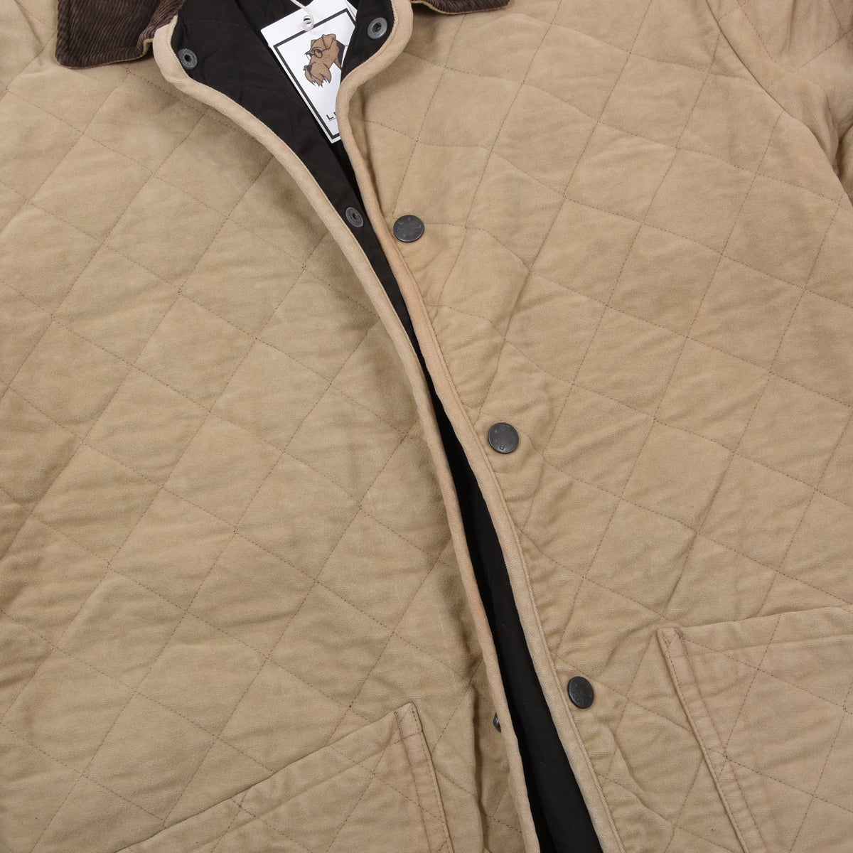 Polo Ralph Lauren Moleskin Steppjacke Gr. S - Beige