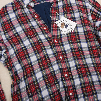 Polo Ralph Lauren Jersey-Lined Flannel Shirt Size XL Custom Fit - Plaid