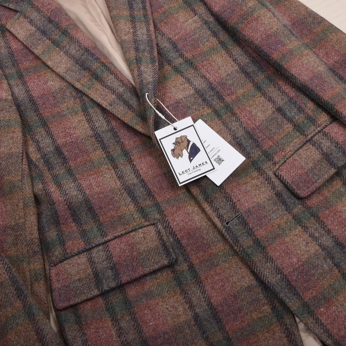 Vintage Bachrachs Ivy Style 3/2 Roll Tweed Jacket  - Rainbow Plaid