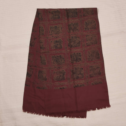 Classic Silk Dress Scarf ca. 125cm - Red Abstract