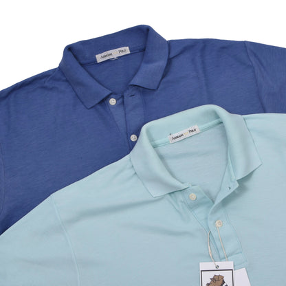 Vintage Armani 2x Polo Shirts  ca. 52.5-54.5cm - Blue/Teal