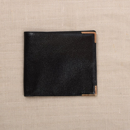 NOS Baumgartner am Graben Wien Feat. 1/10 9kt Gold Leather Wallet - Black