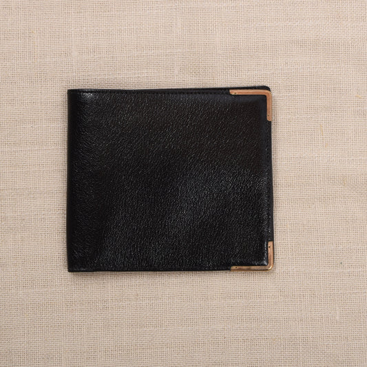 NOS Baumgartner am Graben Wien Feat. 1/10 9kt Gold Leather Wallet - Black