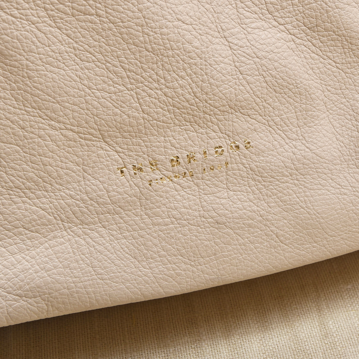 The Bridge Ledertasche Made in Italy – Cremeweiß