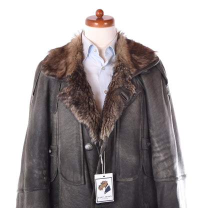 Adarcrea Shearling Buttersoft Coat Size 50 Chest ca. 59cm