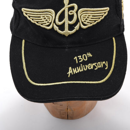 Breitling 130 Jahre Jubiläums-Baseballmütze Einheitsgröße – Schwarz/Gold