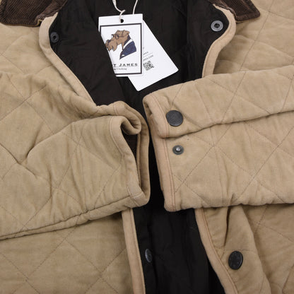Polo Ralph Lauren Moleskin Steppjacke Gr. S - Beige