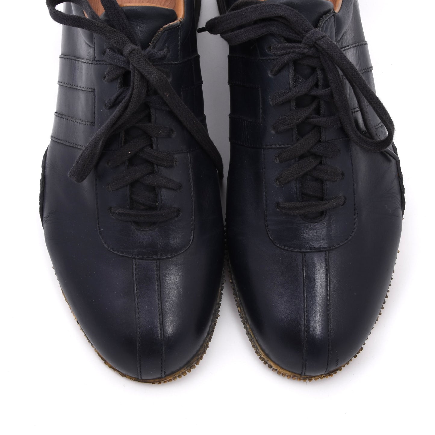 Bally Free M Leder-Sneaker Größe 8 1/2E – Navyblau