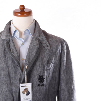 Luis Trenker Cotton Jacket Size 54 Chest ca. 61cm - Blue-Grey