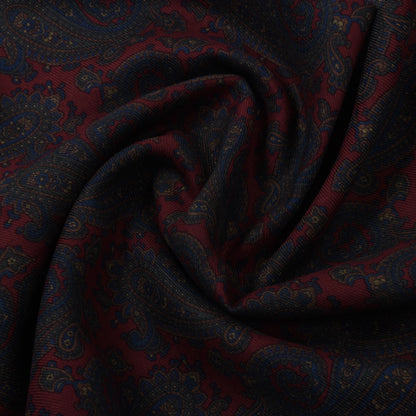 Vintage Prokop Wool-Silk Challis Dress Scarf ca. 138cm - Paisley