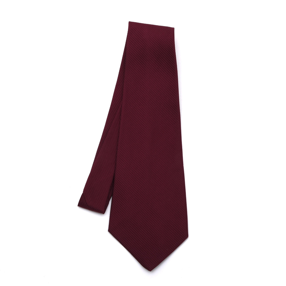 Vintage Adlmüller Ripsstruktur Seide Krawatte 123cm - Bordeaux