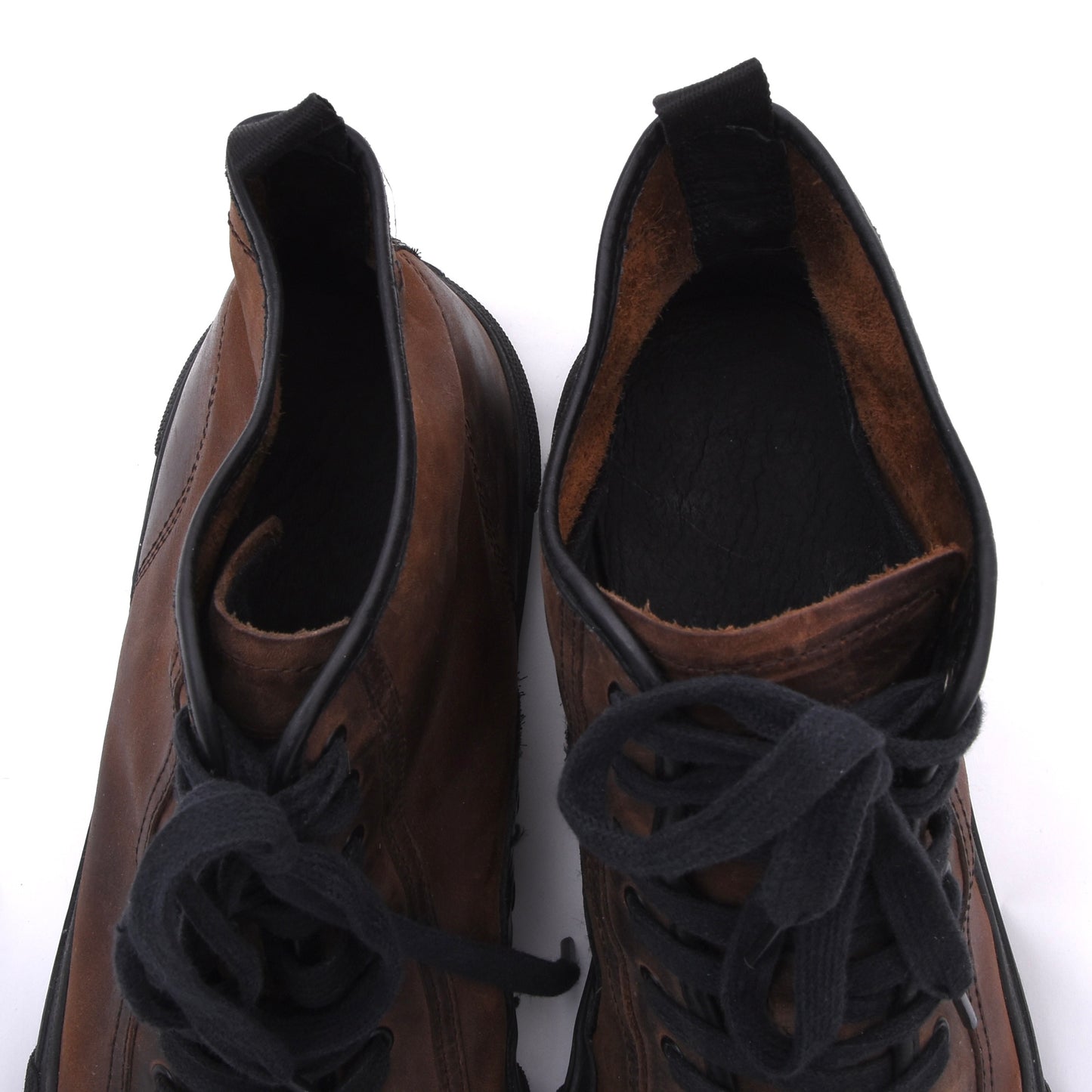 Frye Chambers High-Top-Sneakers aus geöltem Leder, Größe 12 - Braun