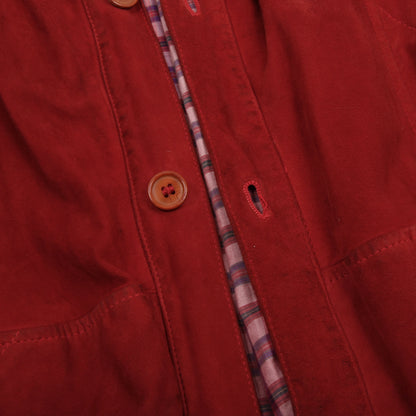 Vintage Schiatti & Co. Suede Blouson/Jacket Made in Italy  - Fire Engine Red
