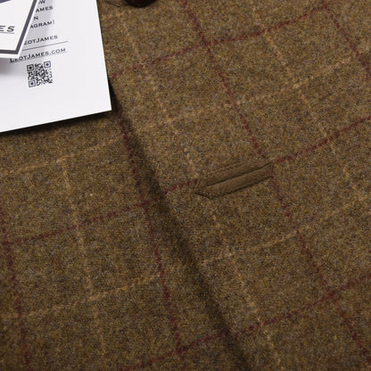 DAKS London 100% Wool Tweed Jacket Size 54 - Windowpane