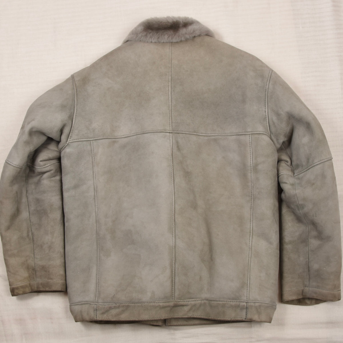 Vintage Lazaride Jacke aus spanischem Shearling, Größe 50 - Taupe