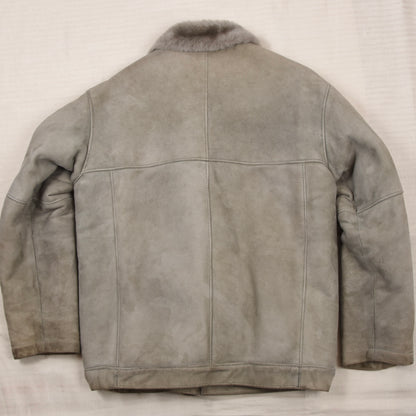 Vintage Lazaride Jacke aus spanischem Shearling, Größe 50 - Taupe
