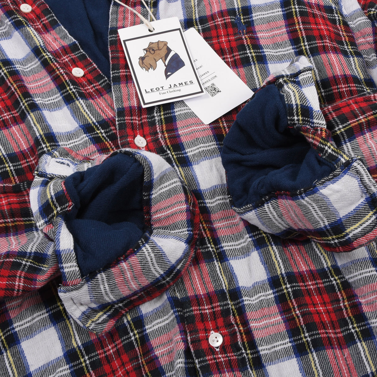 Polo Ralph Lauren Jersey-Lined Flannel Shirt Size XL Custom Fit - Plaid