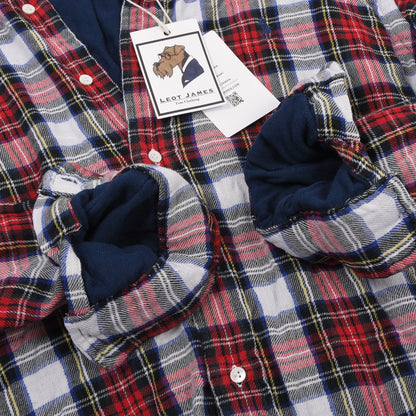 Polo Ralph Lauren Jersey-Lined Flannel Shirt Size XL Custom Fit - Plaid
