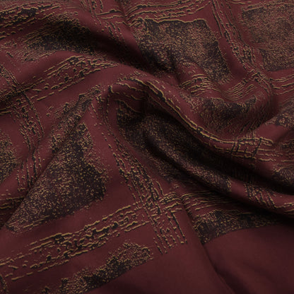 Classic Silk Dress Scarf ca. 125cm - Red Abstract