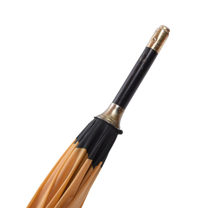 Vintage Fendi Parfums Umbrella - Black & Gold