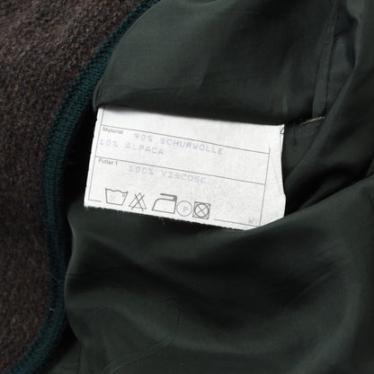 Traunsee Trachten Wool & Alpaca Sweater Vest/Trachtenweste Size 26 - Brown
