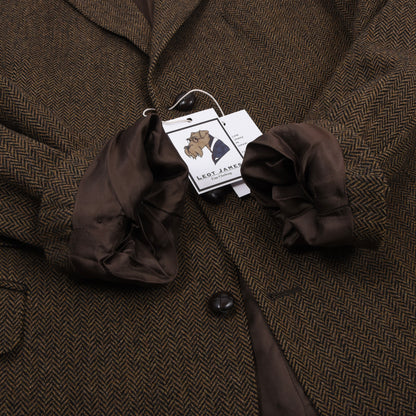 Vintage Austin Reed Wolle Sakko Made in England - Fischgrättenmuster