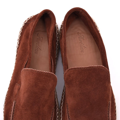 Aurelien Wildleder Espadrilles 'Beachside Loafers' Größe 41 – Tabakbraun