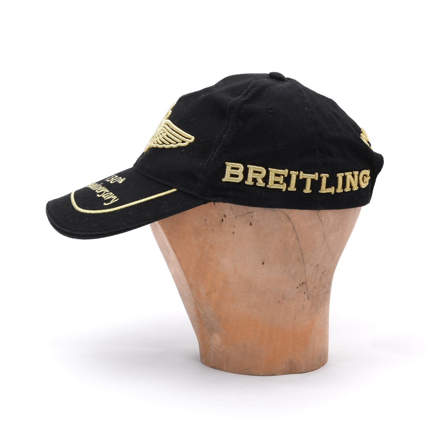 Breitling 130 Jahre Jubiläums-Baseballmütze Einheitsgröße – Schwarz/Gold
