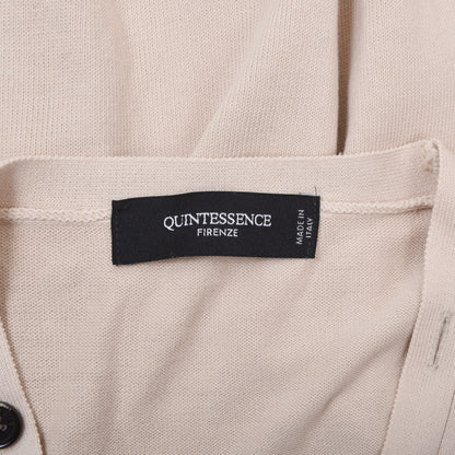 Quintessence Firenze Cotton Cardigan Sweater Chest ca. 46.5cm - Cream